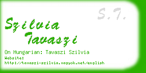 szilvia tavaszi business card